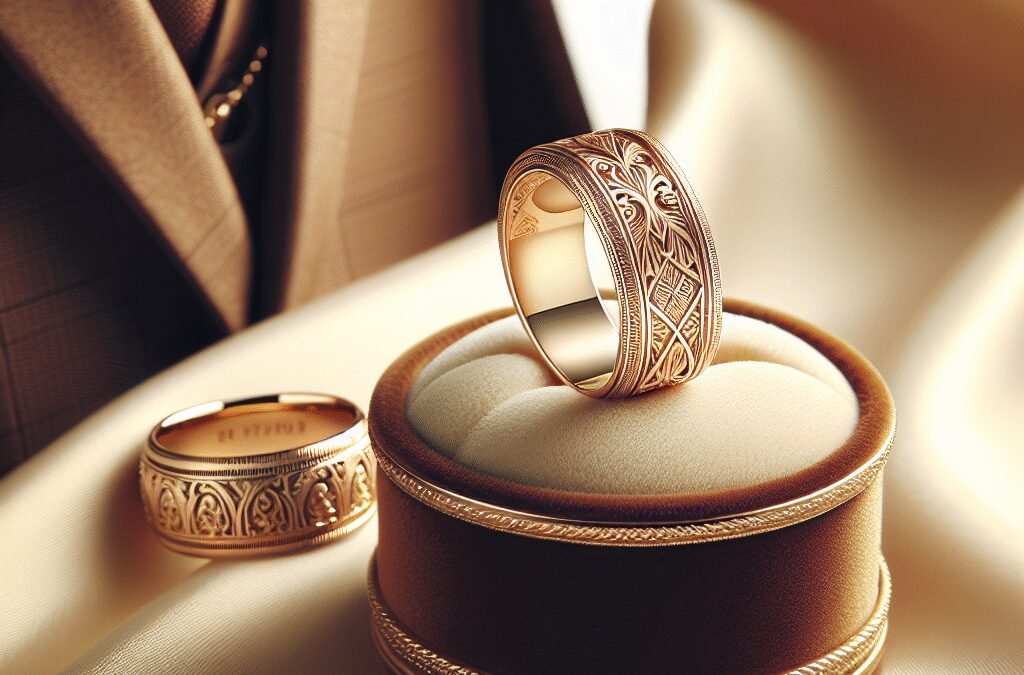 Gold Men’s Wedding Rings That Stand Out