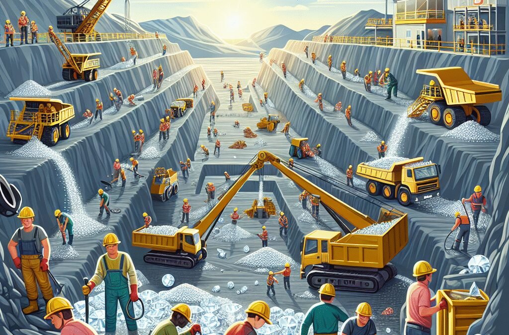 How are diamonds harvested