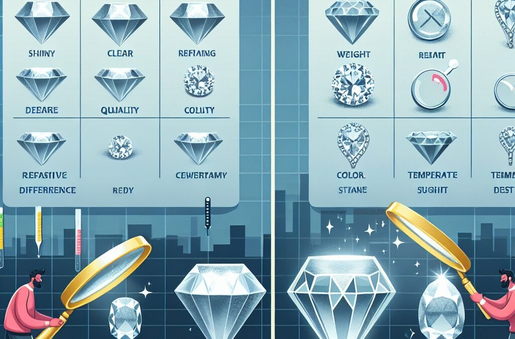How can you tell real diamonds from fake diamonds