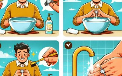 How to clean a gold ring with diamonds