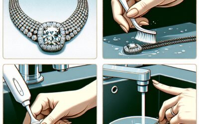 How to clean diamond necklace