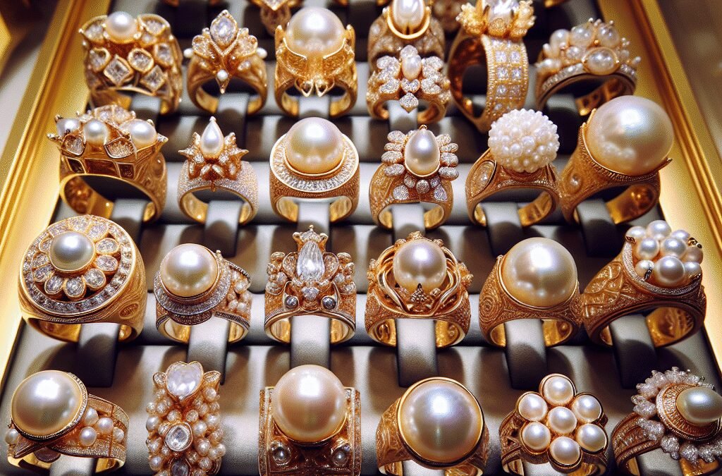 Unique Gold Pearl Wedding Rings You’ll Love