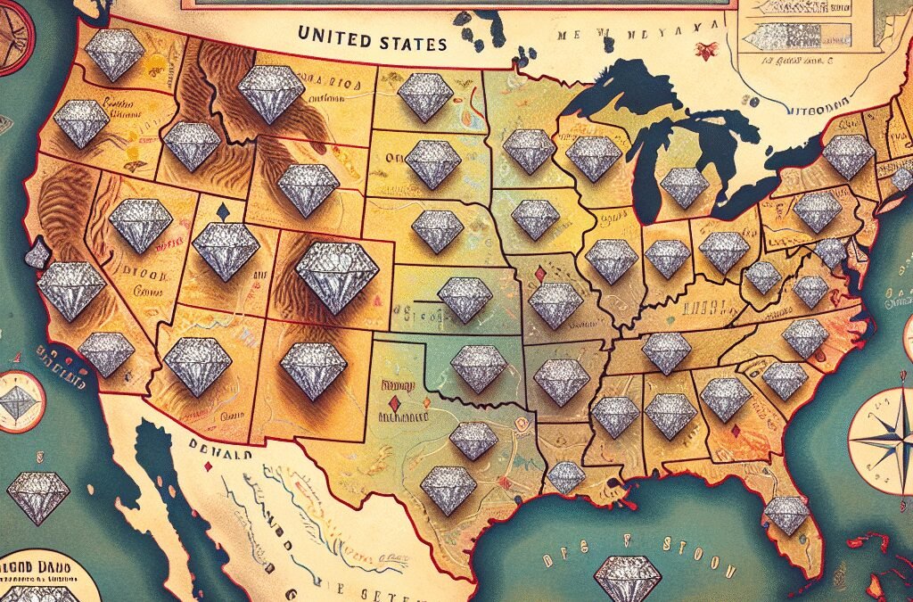 Where to find diamonds in the united states
