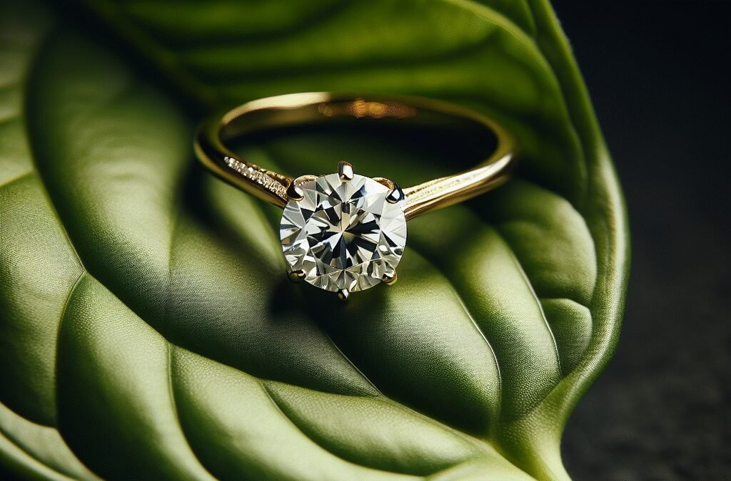 Why Choose a Gold Moissanite Engagement Ring?