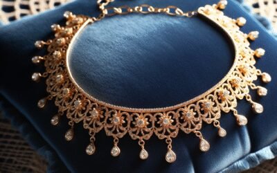 Womens gold ankle bracelet